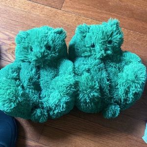 Teddy bear slippers